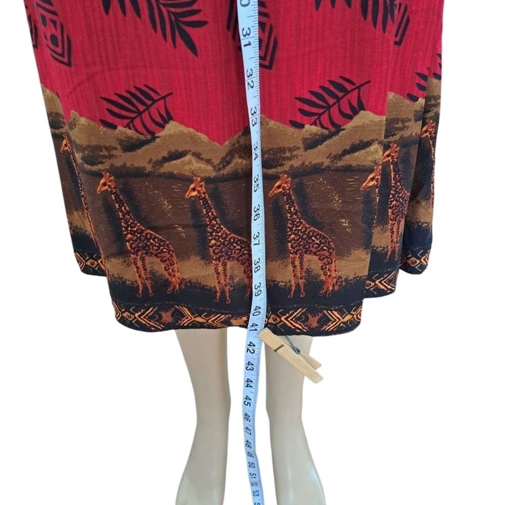 Tradition 2 Pc vintage safari print dress and short-sleeved shirt set Jungle Set - Picture 16 of 16
